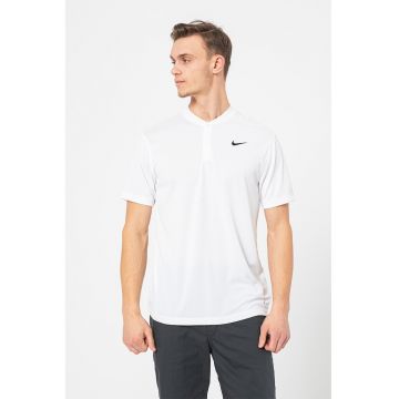 Tricou cu tehnologie Dri-Fit si fenta cu nasturi - pentru tenis Court