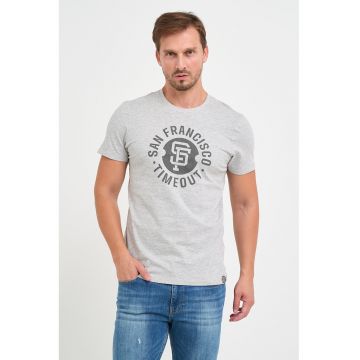 Tricou de bumbac cu imprimeu logo