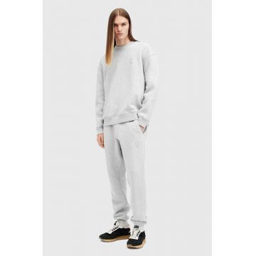 AllSaints pantaloni de trening din bumbac HAVEN culoarea gri, neted, M001TB