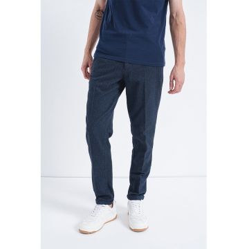 Pantaloni chino cu imprimeu herringbone Stace