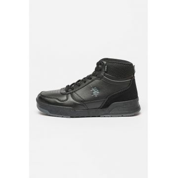 Pantofi sport high-top cu insertii de piele intoarsa Austin