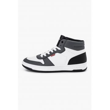 Pantofi sport mid-high de piele ecologica