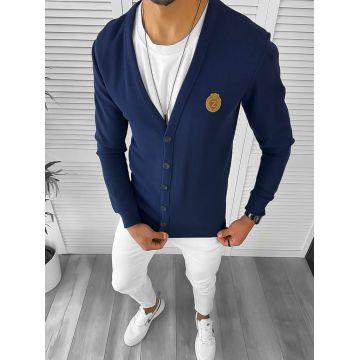 Bluza barbati bleumarin slim fit 12978