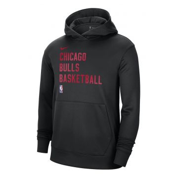 Hanorac cu tehnologie Dri-Fit si buzunar kangaroo - pentru baschet Chicago Bulls Spotlight