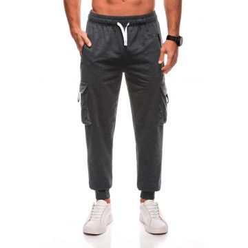 Pantaloni cargo din amestec de bumbac