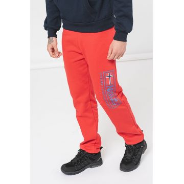 Pantaloni regular fit de trening cu logo Moffroy