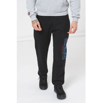 Pantaloni regular fit de trening cu logo Moffroy