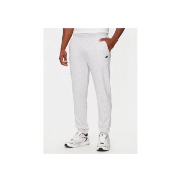 Pantaloni trening 4FWMM00T1 Gri Regular Fit - Bumbac -