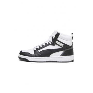 Pantofi sport mid-high unisex din piele ecologica Rebound