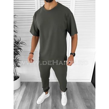 Tricou barbati kaki oversize B7984 O3-3.2