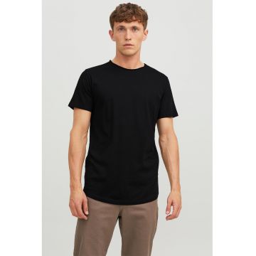 Tricou de bumbac organic cu decolteu la baza gatului