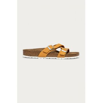 Birkenstock papuci Madrid femei, culoarea portocaliu 1018804