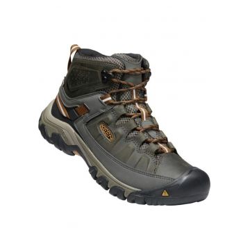 Bocanci de trekking pentru barbati - Targhee III MID WP - Piele naturala - Masliniu inchis/Maro auriu