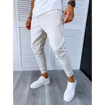 Pantaloni de trening conici bej B6121 O2-3.2