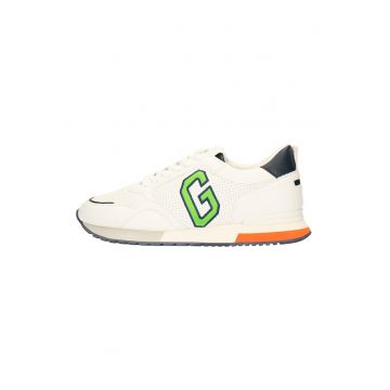 Pantofi sport de piele ecologica cu model colorblock