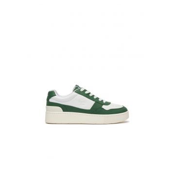 Pantofi sport barbati - 69338 - Verde - Piele naturala