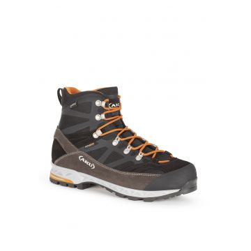 Pantofi sport barbati Trekker Pro GTX - Piele intoarsa/Poliuretan - Negru/Portocaliu - 10 UK/