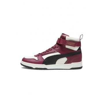 Pantofi sport high-top unisex cu insertii din piele RBD Game