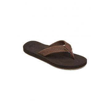 Papuci flip-flop de piele nabuc Left Coast