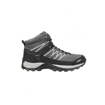 Pantofi de trekking - Rigel Mid WP - Piele intoarsa - Gri -