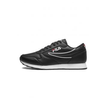 Pantofi sport de piele ecologica cu logo brodat Orbit Low