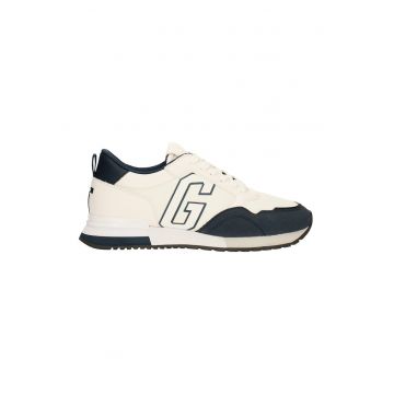 Pantofi sport de piele ecologica cu model colorblock