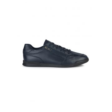 Pantofi sport din piele cu garnitura din material sintetic