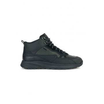 Pantofi sport high-top cu insertii de piele