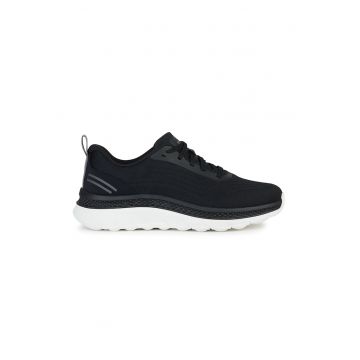 Pantofi sport low-cut cu insertii textile