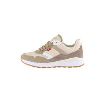 Pantofi sport low-top cu garnituri de piele intoarsa