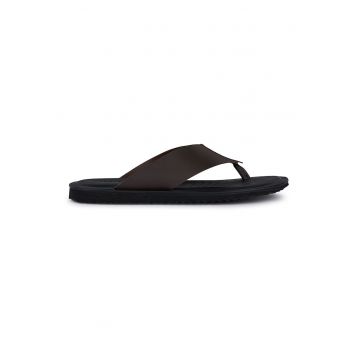 Papuci flip-flop de piele