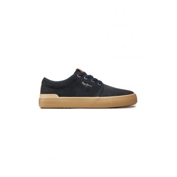 Sneakers Ben Low PMS31071 Bleumarin - Piele naturala