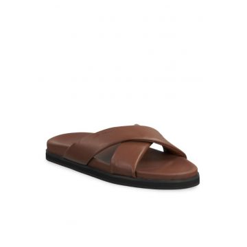 Papuci flip-flop barbati - Piele naturala