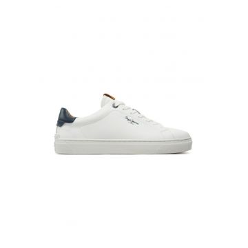 Sneakers Camden Club M PMS00020 Alb - Piele naturala