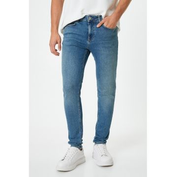 Blugi skinny cu talie joasa