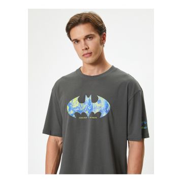 Tricou supradimensionat cu imprimeu cu Batman