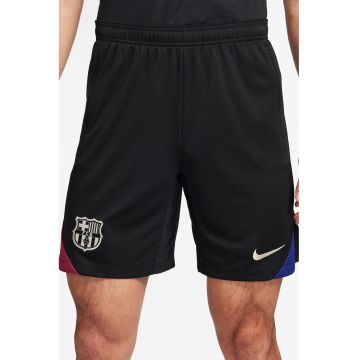 Pantaloni scurti cu detalii logo si garnituri contrastante pentru fotbal FCB