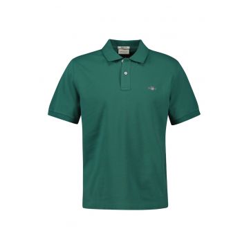 Tricou polo din bumbac pique Shield