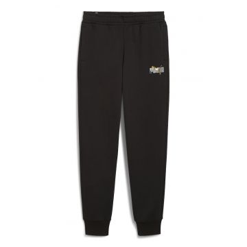 Pantaloni de trening cu logo discret Ess+