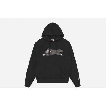 Woodgrain Running Dog Popover Hoodie