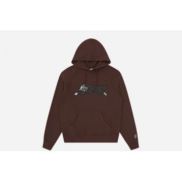 Woodgrain Running Dog Popover Hoodie