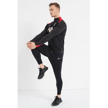 Bluza cu Dri-Fit si fermoar scurt pentru fotbal