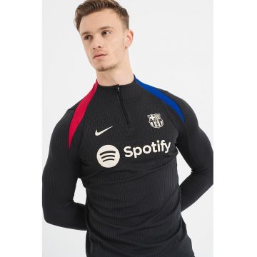 Bluza cu imprimeu si fermoar scurt pentru fotbal