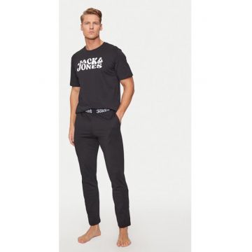 Pijamale barbati - Elton 12266998 - Negru - Bumbac