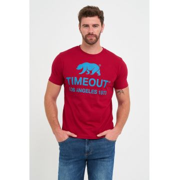 Tricou din amestec de bumbac cu imprimeu logo