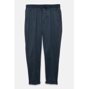 Pantaloni regular fit cu snururi de ajustare