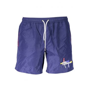 Pantaloni scurti barbati pentru inot cu talie medie si croiala Regular fit - KL20MBM01 - Albastru inchis