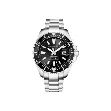 Ceas analog cu bratara metalica Depthmaster 3950A Quartz 42mm Diver - StarSea -Negru