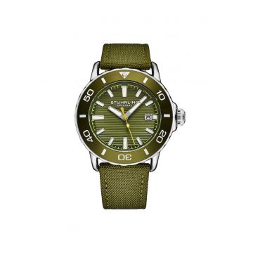 Ceas analog cu o curea textila Voyager 4049 44 mm -  Voyage - verde