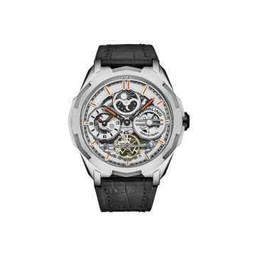 Ceas automatic dual time - negru